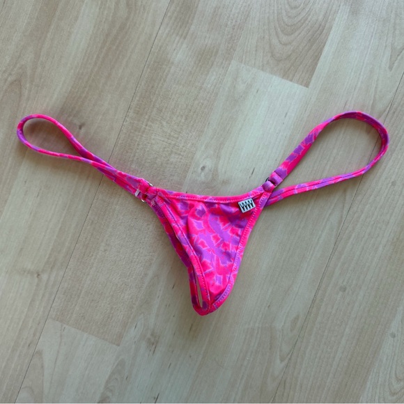 Wicked Weasel Micro Bikini Set Neon Pink Purple Tie-dye - Picture 3 of 9